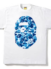 Load image into Gallery viewer, BAPE ABC Camo Big Ape Head Tee (front/back)