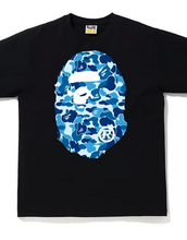 Load image into Gallery viewer, BAPE ABC Camo Big Ape Head Tee (front/back)