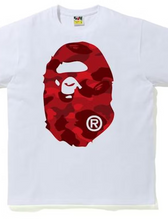 Load image into Gallery viewer, BAPE ABC Camo Big Ape Head Tee (front/back)