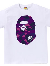Load image into Gallery viewer, BAPE ABC Camo Big Ape Head Tee (front/back)