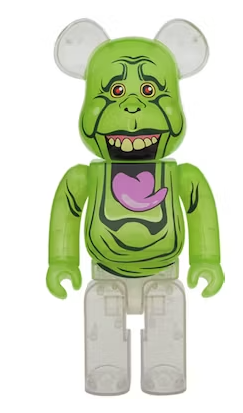 Bearbrick x Ghostbusters Slimer Green Ghost