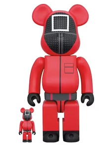 Bearbrick x Squid Game Guard 100% & 400% Set