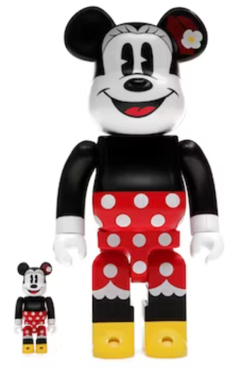 Bearbrick x Disney Minnie Mouse 100% & 400% Set