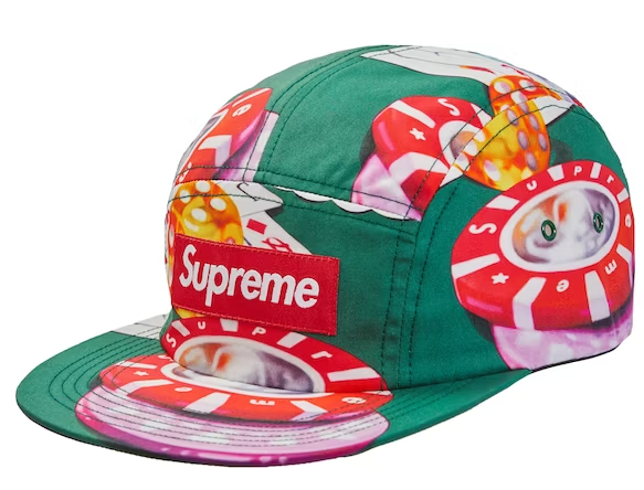 Supreme Casino Camp Cap Green FW18