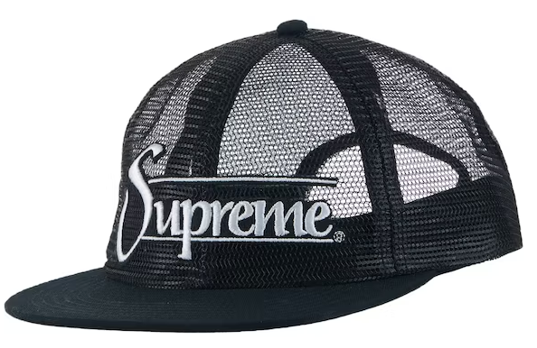 Supreme Mesh 6-Panel Black