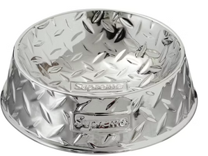 Supreme Diamond Plate Dog Bowl
