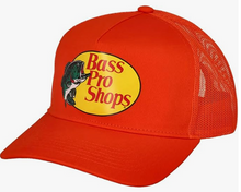 Load image into Gallery viewer, Bass Pro Shops Leaping Bass Logo Cap Trucker Snapback
