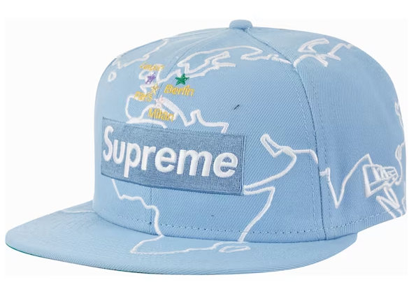 Supreme Worldwide Box Logo New Era Hat