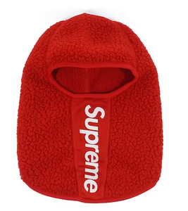 Supreme Polartec Deep Pile Balaclava    RED