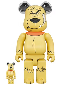 Bearbrick Wacky Races Muttley 100% & 400% Set