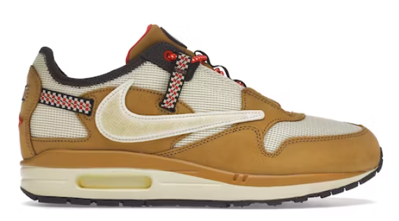 Nike Air Max 1 Travis Scott Cactus Jack Wheat Lemon Drop