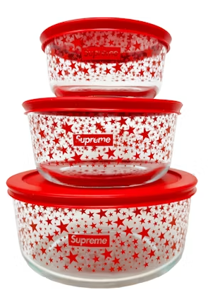 Supreme Pyrex Bowls (Set of 3)