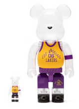 Load image into Gallery viewer, Bearbrick x Bodega x NBA Worldwide Respect Los Angeles Lakers
