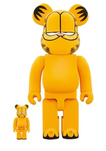 Bearbrick x Garfield Flocky Ver. 100% & 400% Set