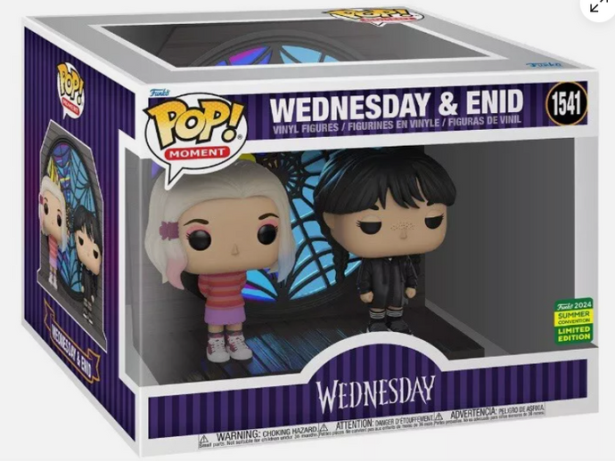 Funko Pop 1541 Wednesday & Enid 2024 SDCC SHARED Exclusive Limited Edition