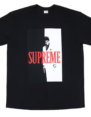 Supreme Scarface Split Tee    LARGE BLACK