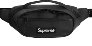 Supreme Leather Waist Bag Black