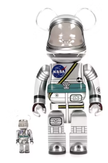 Bearbrick Project Mercury Astronaut 100% & 400% Set