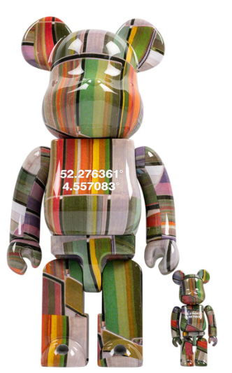 Bearbrick Benjamin Grant Lisse 100% & 400%