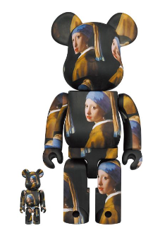 Bearbrick Johannes Vermeer (Girl With Pearl Earring) 100% & 400%