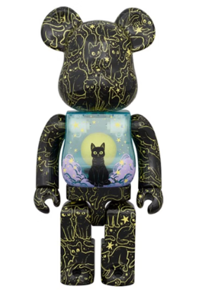 Bearbrick Hikari Bambi Night Sky Cat(Glow) 400%