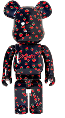 Bearbrick x MUVEIL Strawberry Pattern 100% & 400%