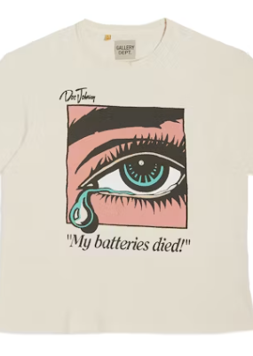 Gallery Dept. Dead Batteries Tee   Antique White   SMALL
