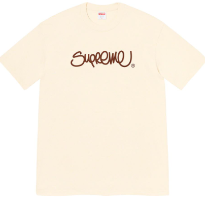Supreme Handstyle Tee Natural