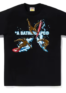 BAPE Surfing Apes Tee