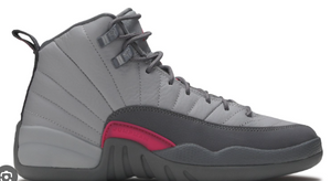 Jordan 12 Retro Wolf Grey Vivid Pink