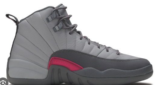 Jordan 12 Retro Wolf Grey Vivid Pink