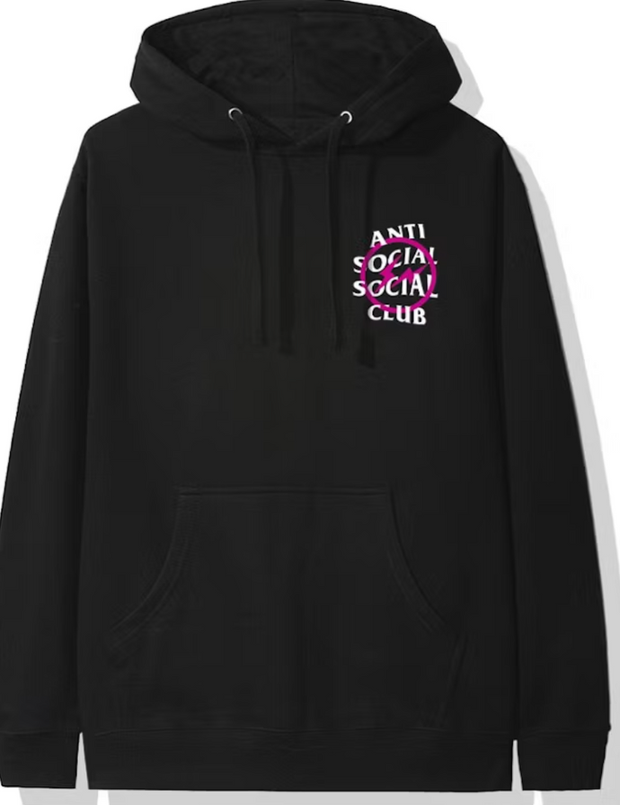 Anti-Social Social Club x Fragment Pink Bolt Hoodie - XXL