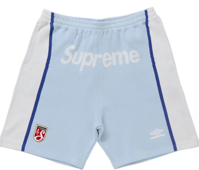 Supreme Umbro Knit Soccer Short Blue (Large)