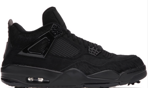 Jordan 4 Retro Golf Black Cat Pony Hair