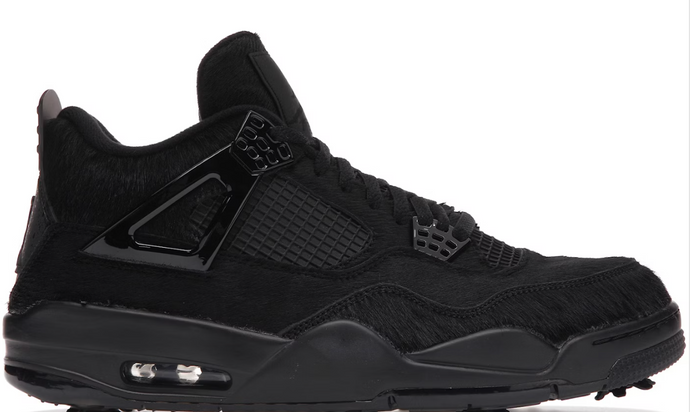 Jordan 4 Retro Golf Black Cat Pony Hair
