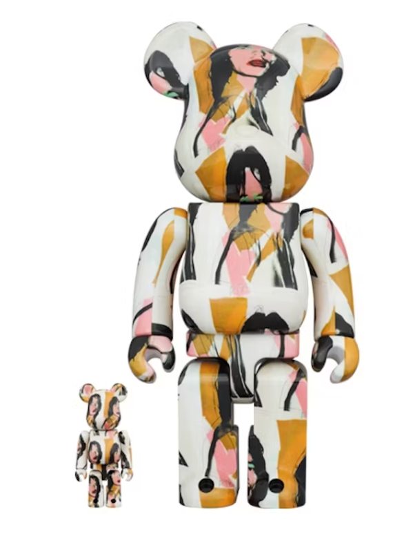 Bearbrick x Andy Warhol x The Rolling Stones Mick Jagger 100% & 400% Set