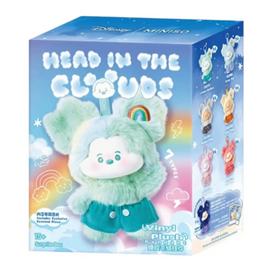 Miniso Disney Mickey Head In Clouds Vinyl Plush Pendant.    Single Blind Box