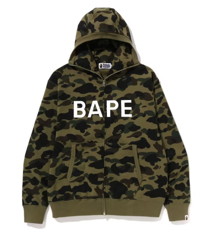 BAPE 1st Camo Full Zip Hoodie (SS23) Green