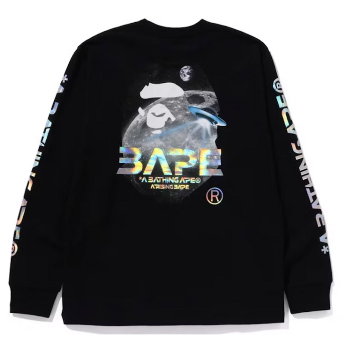 BAPE Moon Photo L/S Tee (FW23)Black