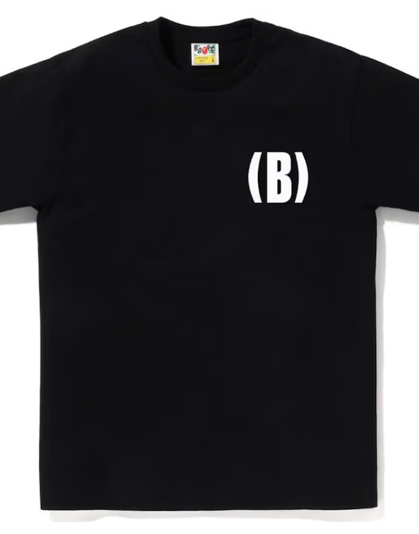 BAPE (B) One Point Tee Black