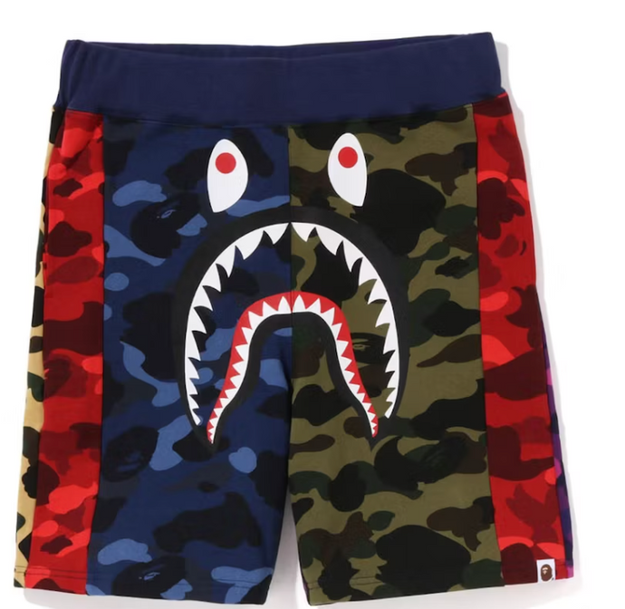 BAPE Mix Camo Crazy Sweat Shorts (SS23) MULTI