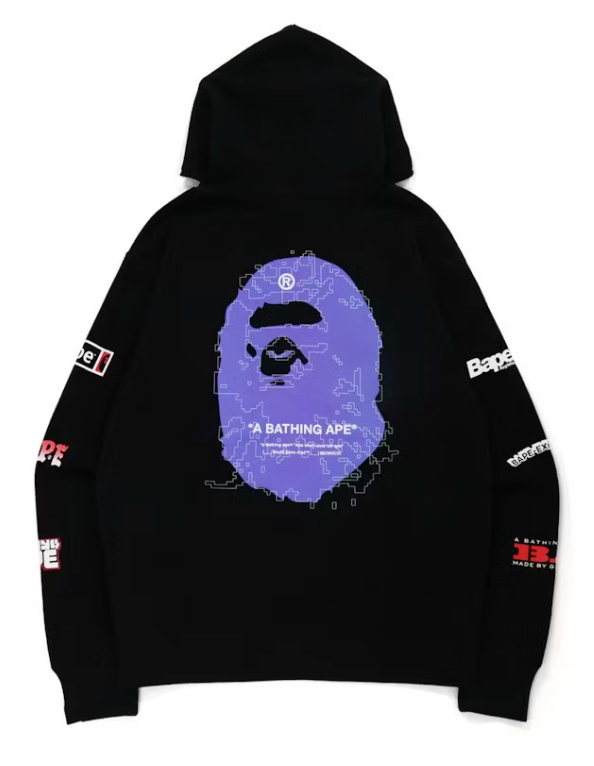 BAPE Big Ape Head Digital Mosaic Relaxed Fit Full Zip Hoodie