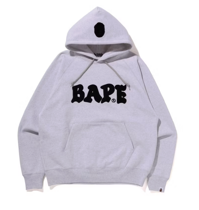 BAPE Logo Relaxed Fit Pullover Hoodie (FW22)