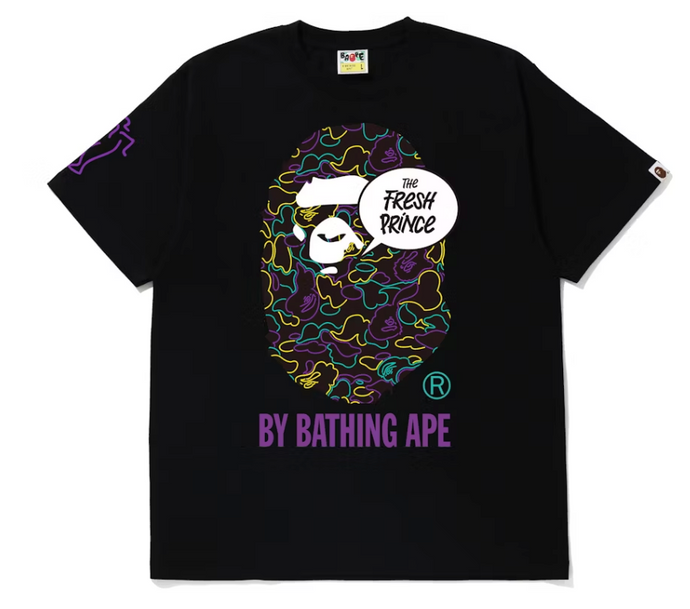 BAPE x The Fresh Prince Tee Black      XXLARGE
