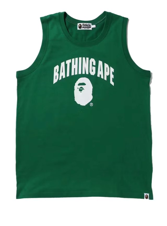 BAPE Bathing Ape Tank Top     Green     XLARGE