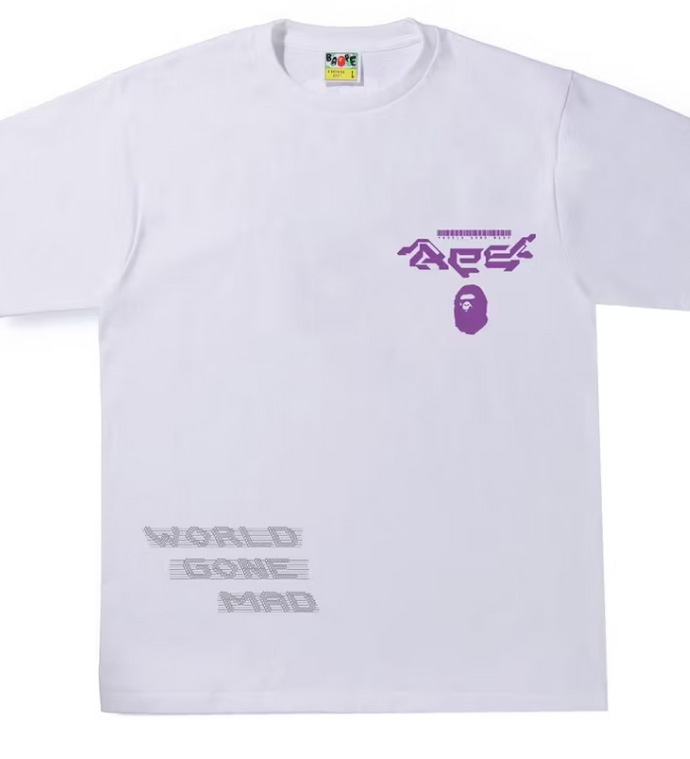 BAPE Multi Logo #1 Tee     White