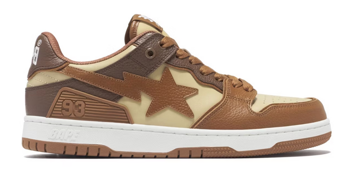 A Bathing Ape Sk8 Sta #5 Brown Beige