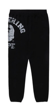 Load image into Gallery viewer, BAPE Big College Sweatpants 'Black' Side Ape
