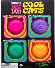 Load image into Gallery viewer, NeeDoh Teenie Cool Kittens   one-4-Pack
