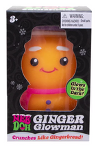 Load image into Gallery viewer, NeeDoh Ginger Glowman  (sold by hat color) (Sold individually)
